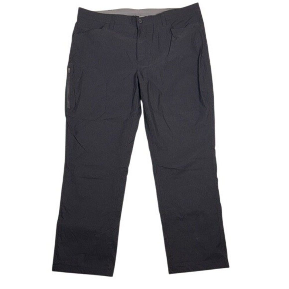 Eddie Bauer Tech Pant Mens 40x32 Fleece Lined Dark Gray Outdoor‎ Hiking Stretch